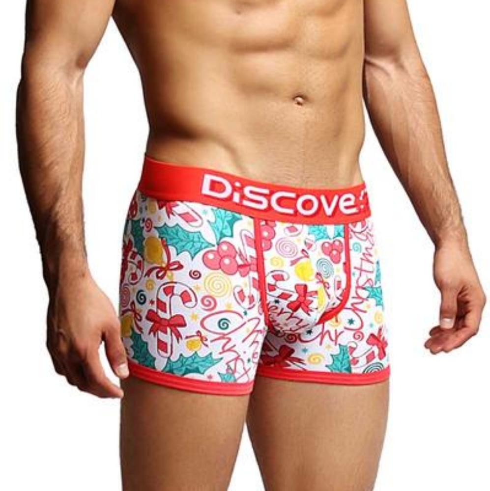 Christmas Boxer Underwear New Mens DISCOVER
